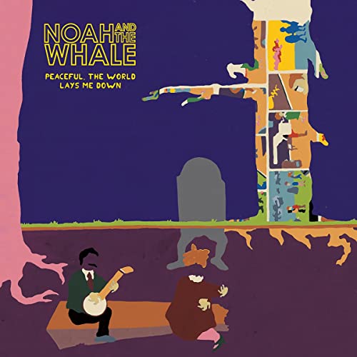 Album cover for Noah And The Whale with illustrated figures and landscape.