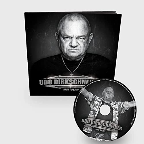 Udo Dirkschneider album "My Way" CD and disc with artist portrait.