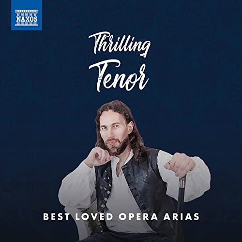 CD cover featuring a man with long hair in historical opera attire.