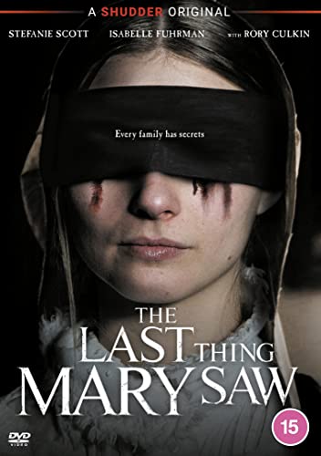 DVD cover for "The Last Thing Mary Saw" featuring a woman with a blindfold.