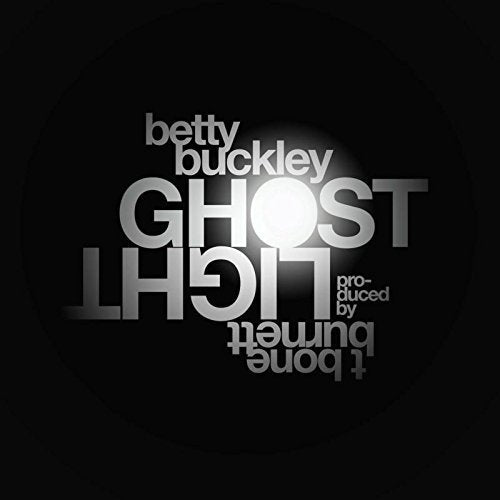 "Album cover with 'GHOSTLIGHT' in mirrored silver text on a black background."