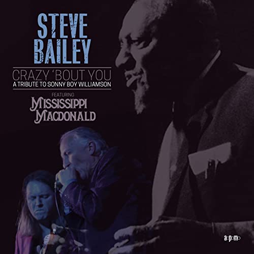CD cover featuring Steve Bailey and Mississippi Macdonald, with Sonny Boy Williamson tribute.