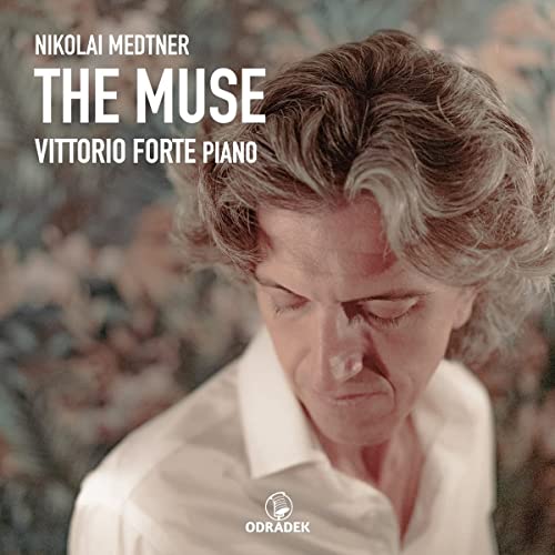 CD cover featuring a portrait of composer Nikolai Medtner.