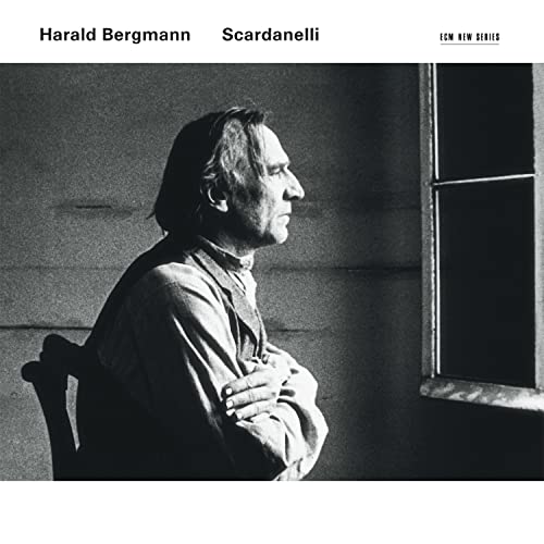 Black and white portrait of Harald Bergmann, audiobook CD cover.