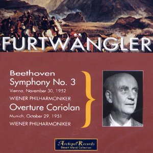"CD cover with maroon background, conductor portrait, and classical music details."