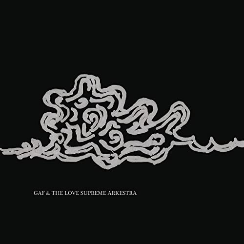 Black album cover with abstract white line drawing and band name text.
