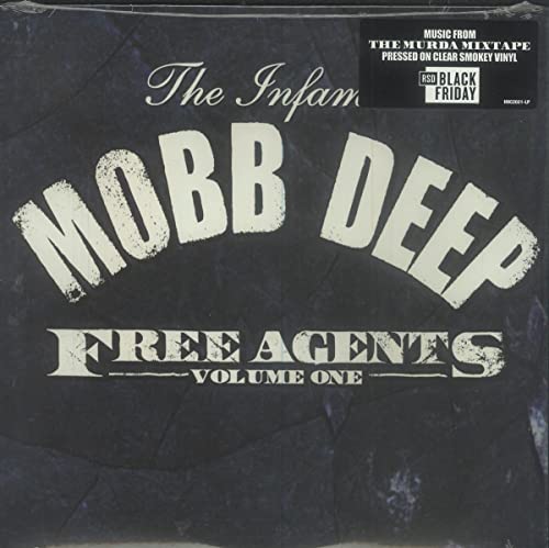 Mobb Deep “Free Agents” vinyl record cover with distressed, textured design.
