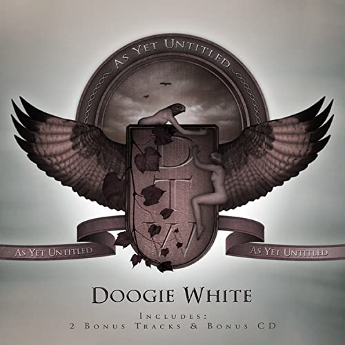 CD cover art: winged shield with figures and text "As Yet Untitled".