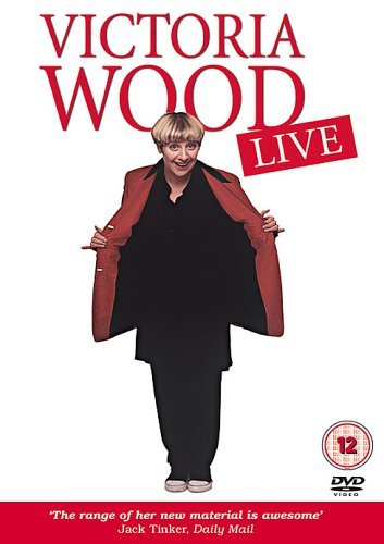 Victoria Wood on DVD cover, wearing a red jacket and black outfit.