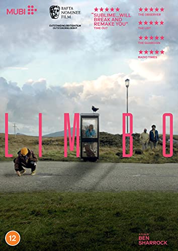 Limbo" DVD cover: a man in a phone booth on a grassy landscape.
