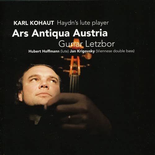 CD cover featuring a man and a detailed image of a lute.