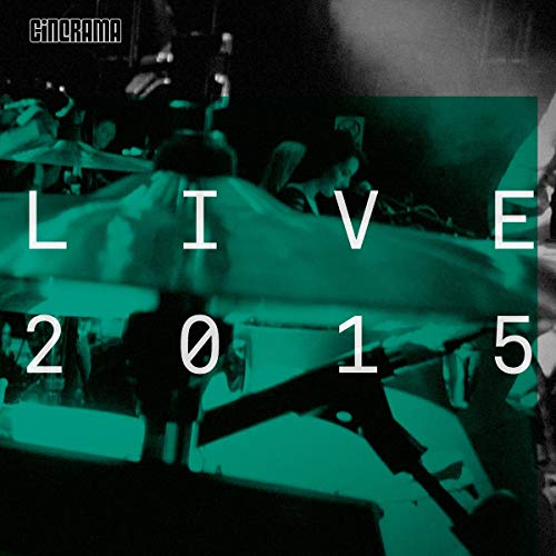 Cinerama “Live 2015” CD cover with blurred band performance image.