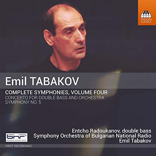CD cover featuring portrait of composer Emil Tabakov and text details.