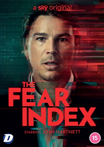 DVD cover for "The Fear Index" featuring Josh Hartnett’s portrait.