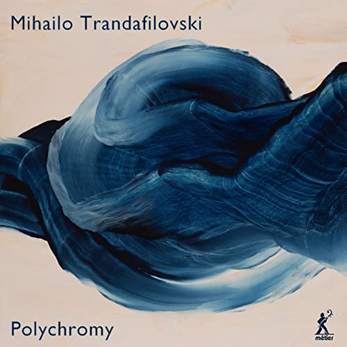 CD cover with abstract blue brushstrokes and text: "Polychromy.