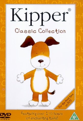 Kipper the dog cartoon character on a DVD cover.