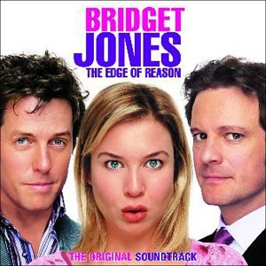“Bridget Jones: The Edge of Reason” soundtrack CD cover with actors’ faces.