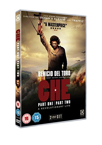DVD cover for “Che Parts 1 & 2” featuring Benicio del Toro as Che Guevara.