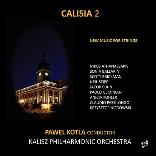 CD cover for “Calisia 2: New Music For Strings” featuring a building.