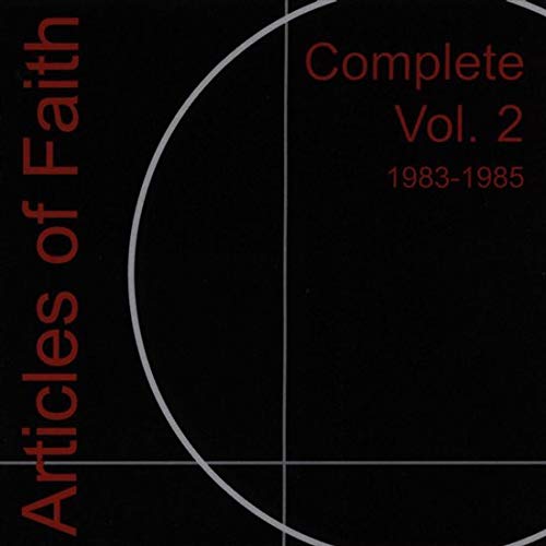 Black CD cover with red and white text: "Articles of Faith - Complete Vol. 2".