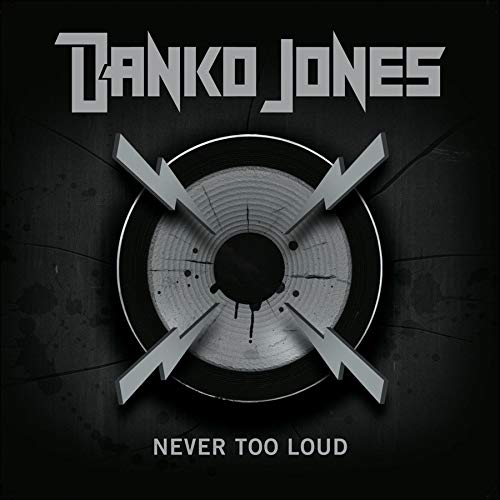"Danko Jones album cover with a broken CD and crossed arrows on a black background."