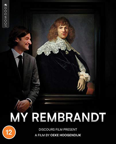 Blu-ray cover for “My Rembrandt” featuring a man and painting portrait.