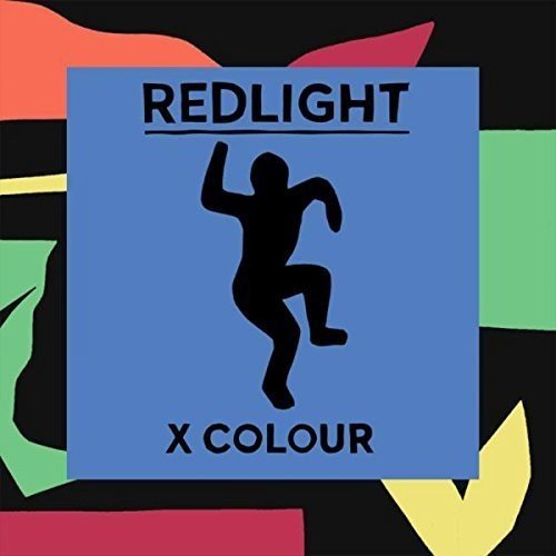 "Blue vinyl record cover with a black silhouette of a dancing person."