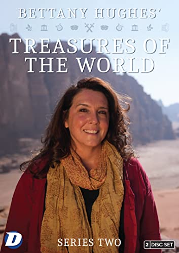 DVD cover for "Bettany Hughes' Treasures S2" featuring a smiling woman.