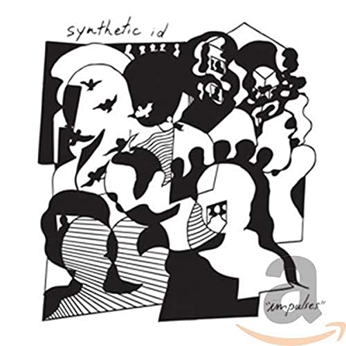 CD cover: black and white abstract shapes with "Synthetic Id" text.