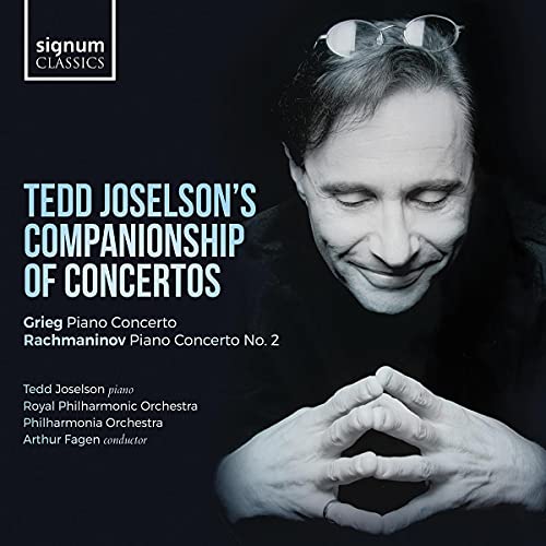 CD cover featuring pianist Tedd Joselson and concerto details.