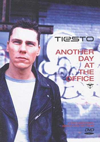 DVD cover featuring DJ Tiesto’s portrait against a graffiti wall.
