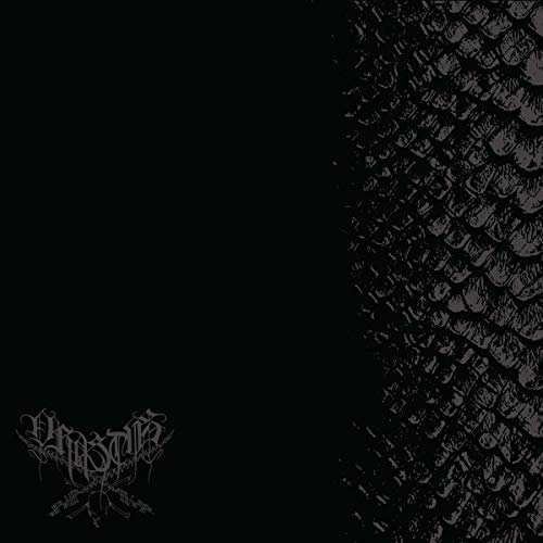 Dark album cover featuring textured scales and stylized band logo.