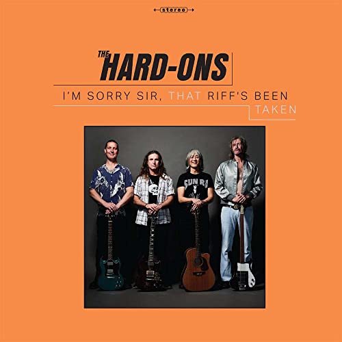 CD cover featuring a band of four people with guitars.