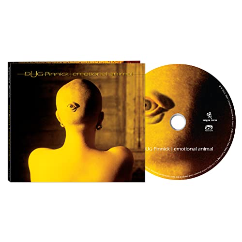 CD case and disc for Dug Pinnick’s “Emotional Animal” album, yellow and black.