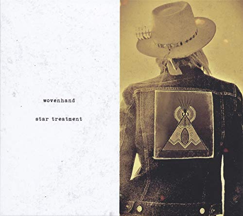 Wovenhand album cover: person in denim jacket and hat, back view.