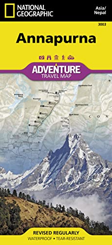 Annapurna Map (Nepal): Travel Maps International Adventure Map (National Geographic Adventure Map)