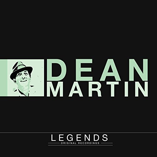 CD cover for “Legends” featuring Dean Martin in green and white.