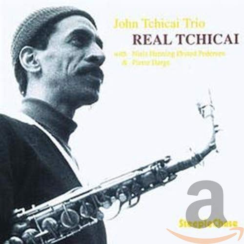 CD cover featuring a portrait of John Tchicai with his saxophone.