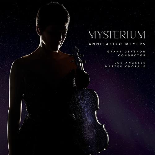 CD cover featuring violinist Anne Akiko Meyers against a starry background.