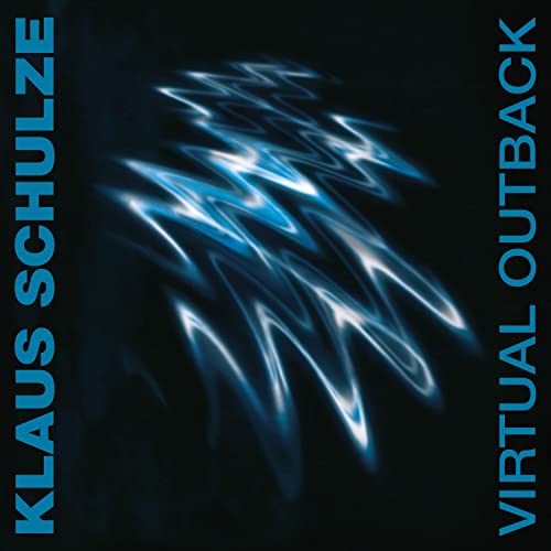 CD cover for Klaus Schulze’s “Virtual Outback” with abstract blue design.