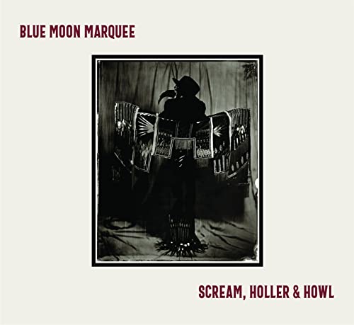 Black and white album cover featuring a silhouetted figure with a feathered hat.