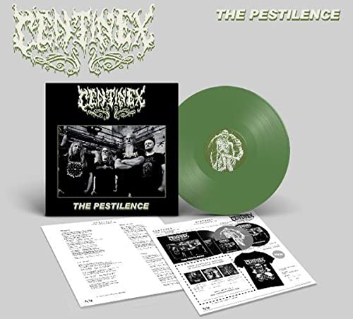 Centinex "The Pestilence" vinyl record with band photo and insert.