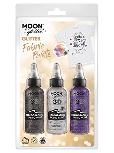 Moon Glitter Holographic Glitter Fabric Paint
