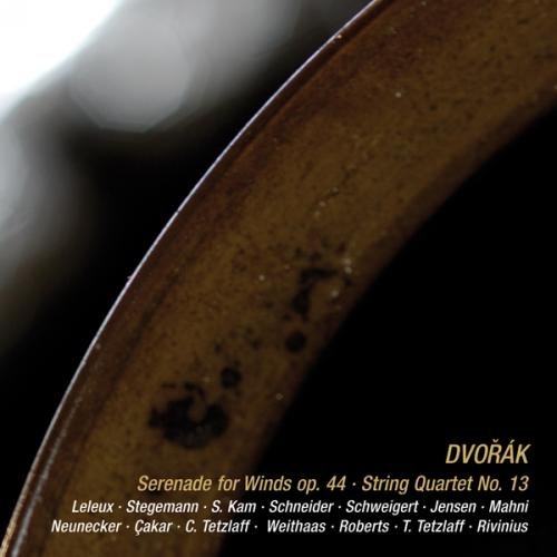 Close-up of a CD case with “Dvorak” and musical composition details.