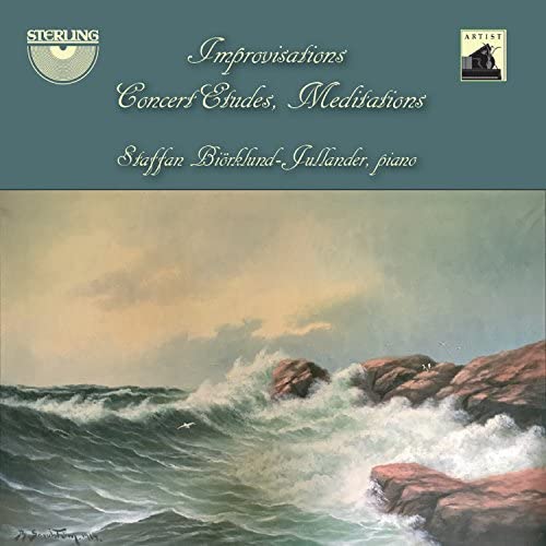 CD cover: seascape painting with text “Improvisations” and pianist’s name.