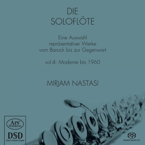 CD cover for flute music by Mirjam Nastasi, featuring a flute.