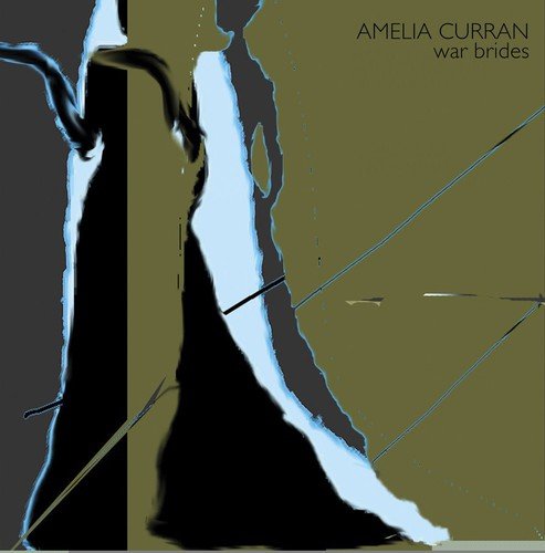 Album cover with abstract black and white figure on olive green background.