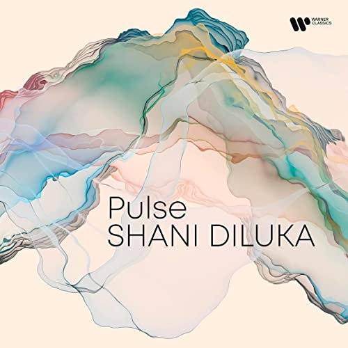 CD cover for Shani Diluka’s “Pulse” featuring abstract watercolor-like art.