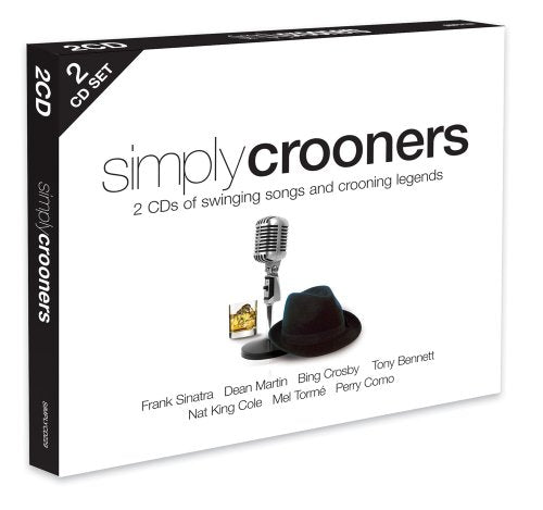 White CD case with black trim, featuring a microphone, fedora, and CD image.