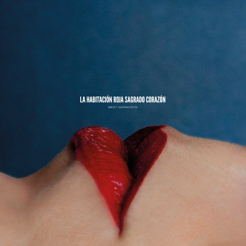 CD cover: red heart-shaped object held between fingers on skin.